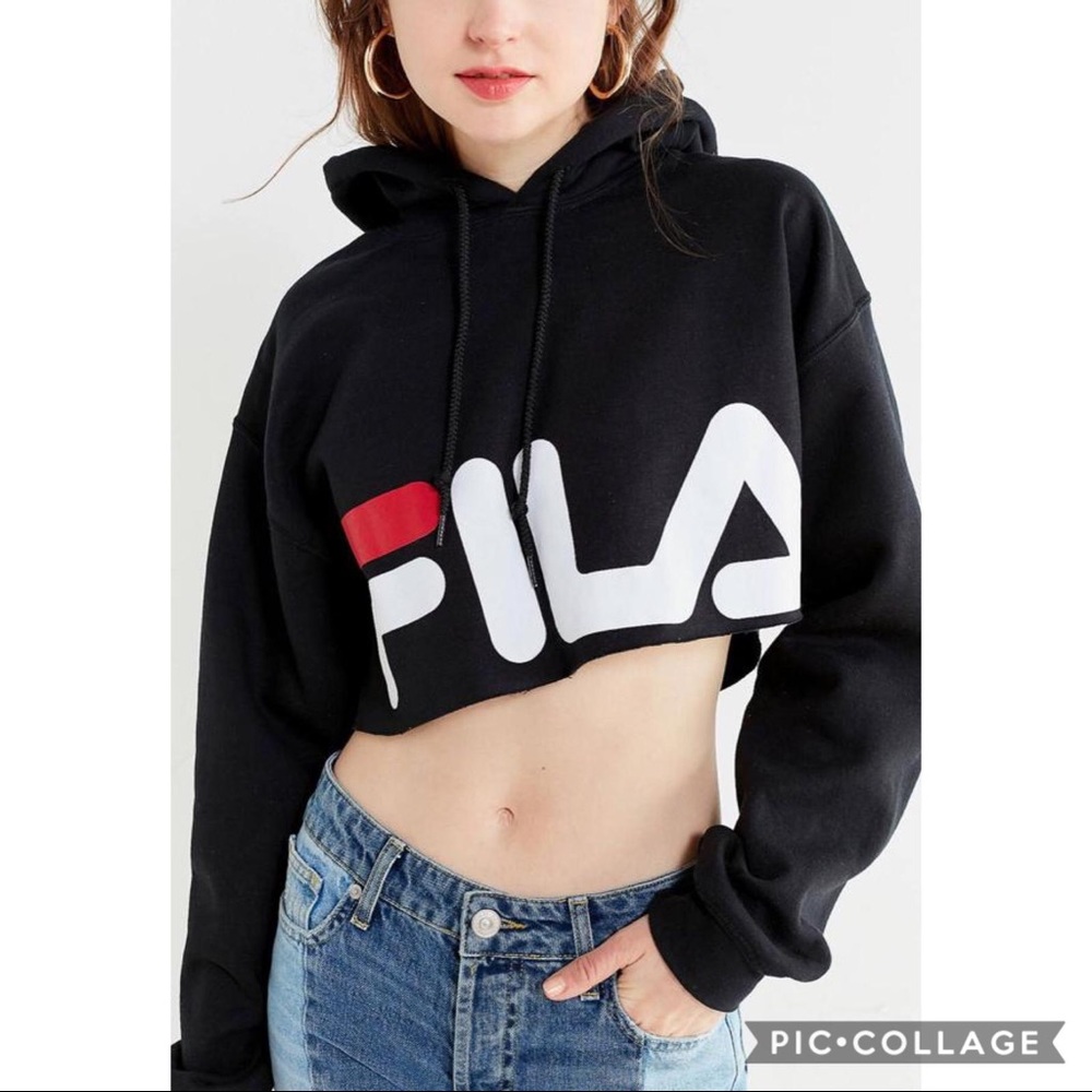FILA + UO Cropped Hoodie Sweatshirt